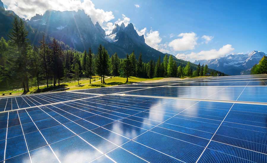 Foto de paneles solares